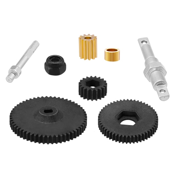 Accesorios de actualización de engranajes de caja de cambios de Metal de alta resistencia para coche de orugas Axial RC JShteea El nuevo