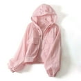 thumbnail image 2 of Women's Hooded Long Sleeve Casual Tank Top Shirt Blouse Loose Fit Comfy Lightweight Fashion Top for Everyday Wear | CSEONE,Pink XL, 2 of 9