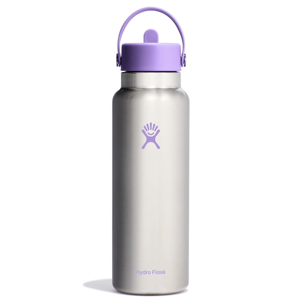 Botella de agua Hydro Flask Wide Flex Straw Cap 1.2 L Violet