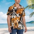 thumbnail image 3 of Disketp Hawaiian Shirts For Men,Dogs Different Breeds Print Mens Casual Short Sleeve Button Down Shirts Beach Shirt, 3 of 7