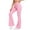 Pink 01, variant on Jewelreauty Women's Flare Leggings High Waisted Ultra Soft Stretchy Yoga Workout Gym Bell Bottom Pants (XL, Pink 01)