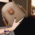 thumbnail image 3 of TAZAG Women's Small Soft Leather Mobile Wallet with Adjustable Shoulder Strap Crossbody Bag, 3 of 3