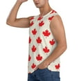 thumbnail image 3 of Gaeub Happy Canada Day Men's Sleeveless Muscle Shirts Workout Tank Tops, Odor Protection and Comfortable - Medium, 3 of 8
