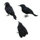 thumbnail image 5 of Cuervos con plumas negras de Halloween, decoración de cuervos artificiales aterradores hechos a mano de aspecto realista para fiestas, eventos, hogar, combinado, 5 of 8