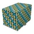 thumbnail image 1 of Abstract Dog Crate Cover, Dots Arrangement Circles Repeating, Easy to Use Pet Kennel Cover Small Dogs Puppies Kittens, 7 Sizes, Dark Teal Multicolor, by Ambesonne, 1 of 6