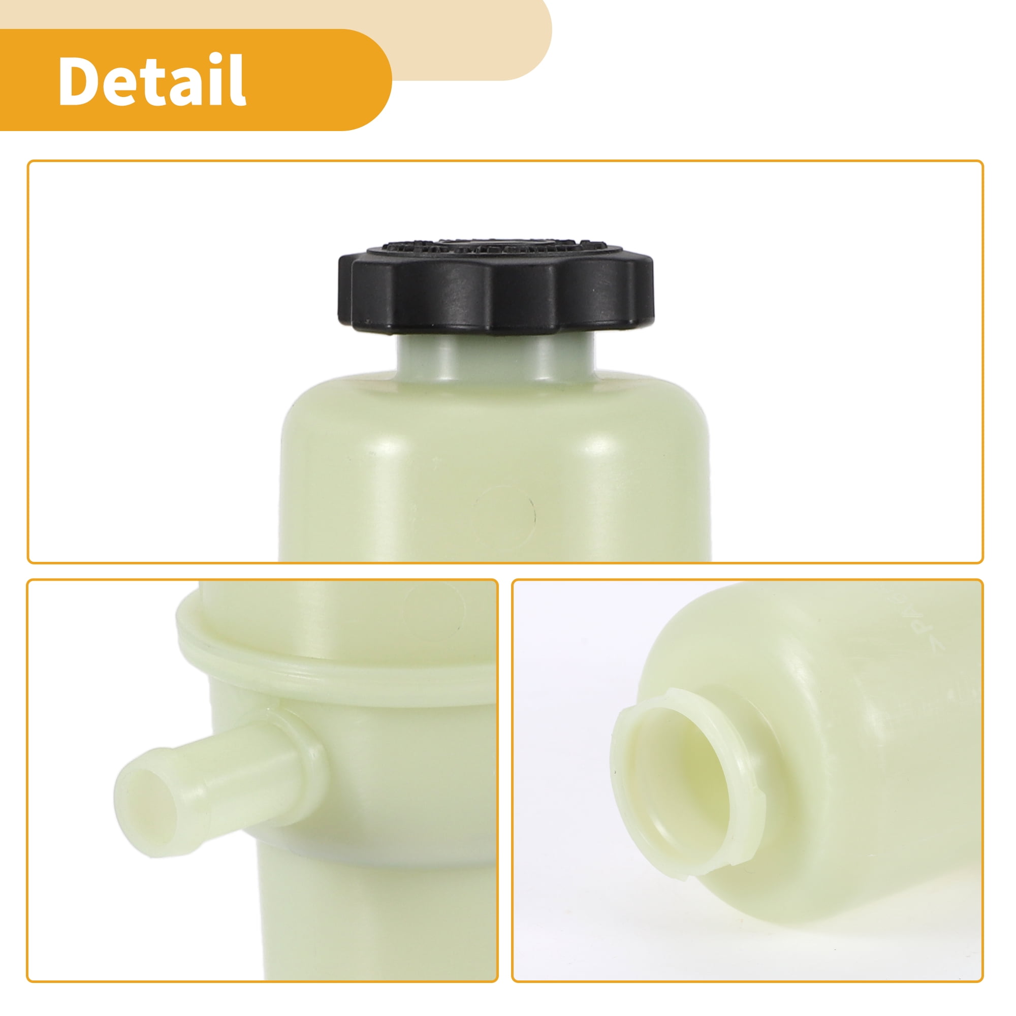 Unique Bargains Power Steering Reservoir - No.68193090AA Car Automotive Power Steering Tank - for Ram 2500 2013-2019 Plastic White - 1 Pc