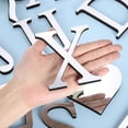 thumbnail image 3 of Unique Bargains 3D Acrylic Alphabet Mirror Wall Stickers Letter Sign Silver X Shape, 3 of 7