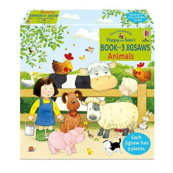 Usborne Book And 3 Jigsaws Fyt Animals