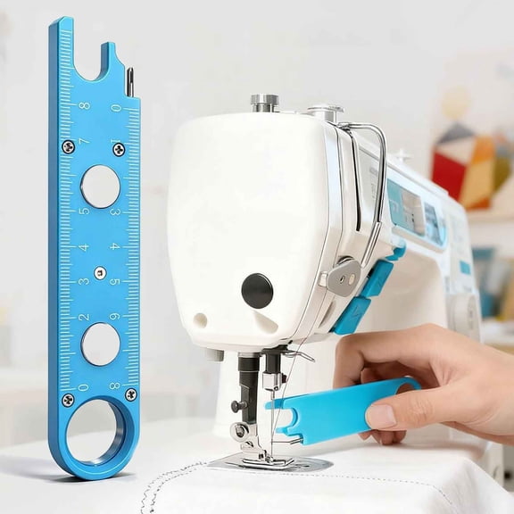 Sewing Machine Needle Threader Tool With Alignment Guide, Magnetic Back & Built-In Ruler,Sewing Machine Supplies,Sewing Products,Sewing Accessories And Supplies,Sewing Notions & Supplies