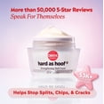 thumbnail image 6 of (2 pack) ONYX Professional Hard As Hoof Nail Strengthening Cream, for Damaged Nails & Cuticles, Vanilla Coconut Scented, 1 oz., 6 of 12