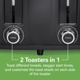 thumbnail image 5 of Hamilton Beach 4-Slice Toaster with Extra-Wide Slots, Toast Boost, and Removable Crumb Tray, Black, 5 of 9