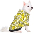 thumbnail image 2 of Fotbe Banana Sudadera con Estampado para Perros Pequeños – Suéter con Capucha para Mascotas, Tela Suave de Forro Polar con Bolsillo-XX-Large, 2 of 7