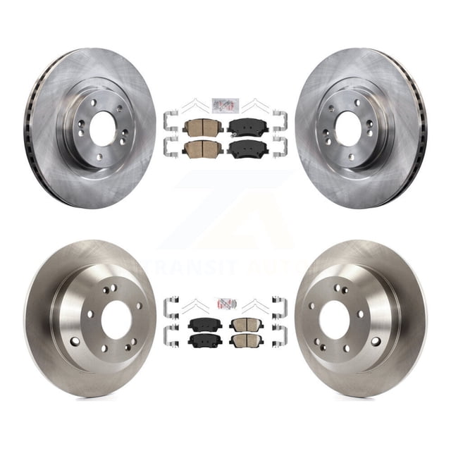 Transit Auto Front Rear Ceramic Pads and Disc Brake Rotors Kit for Car Kia Sorento Hyundai Santa Fe Sport K8A-102591