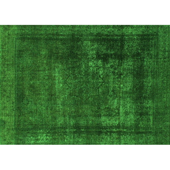 Ahgly Company Indoor Rectangle Persian Green Bohemian Area Rugs, 5' x 8'