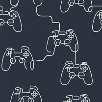 NEXT Gamer Doodle Navy Wallpaper