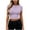 *Purple, variant on VBVC Women's Short Sleeve Crop Top, Ladies' Fitted Crew Neck T-Shirt, Casual Basic Solid Color Tee For Women,Army Green,S-XL