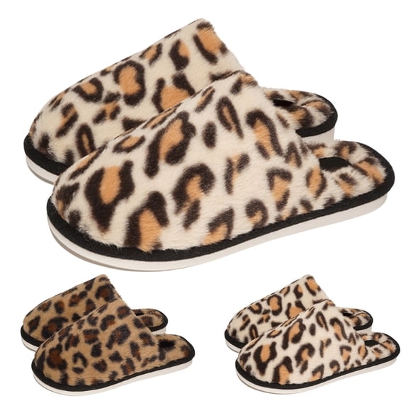 Hamster Slippers For Women Cute Fluffy Slippers Dalmatian Shoes Warm Winter Wear Home Cozy Furry Soft Indoor Shoes Brown 44 -45
