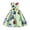 Light Green, variant on Princess Dress Girls Bow Design Floral Party Dress (Dark Blue)