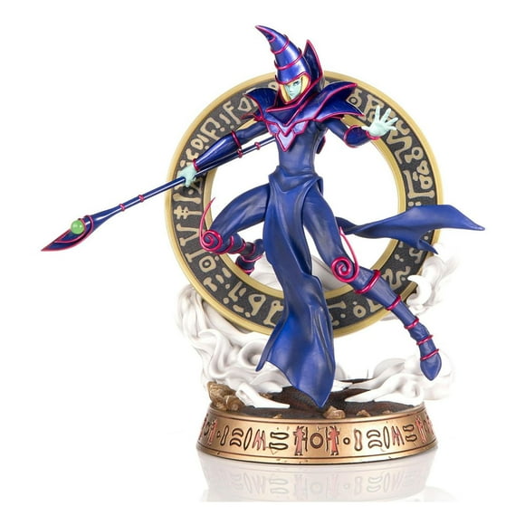 Primeras 4 figuras de Yu-Gi-Oh!: Estatua de PVC del Mago Oscuro (variante azul), 30 cm