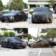 thumbnail image 5 of Car Cover Waterproof Car Cover Against Sun Snow Dust Wind Universal Size (4.4 * 1.8 * 1.6m/Hatchback/ 210T Black), 5 of 5