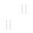 thumbnail image 3 of Minnieouse 1 Pair Pearl Earrings Long Chain Accessories Female Rings Daughter Anniversary Stud Personalized Gift Jewelry Ear Teens Women Ohrring 2piezas, 3 of 6