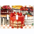 thumbnail image 2 of Metal Light Switch Wall Plate Outlet Cover (Layered Chocolate Strawberry Cake Party Fruit - Triple Toggle), 2 of 2