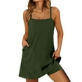 thumbnail image 1 of Robe Athlétique, Fadeal Robe de Tennis pour Femmes 2025 Tendance Été Décontractée Ample Robe de Sport en Shorts Robe Athlétique pour Femmes Verte P, 1 of 4