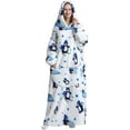 thumbnail image 3 of Oversized Blanket Hoodie,Adult Snuggle Fleece Wearable Blanket Fluffy Giant Hooded Sweatshirt, 3 of 7