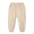 thumbnail image 3 of LWNYDPLSD Youth Xl Sweatpants Boys Size 10 Sweatpants Thermal Pants for Kids Newborn Baby Clothes Mother Birthday Gifts Boy Clothes Size 10-12 18, Beige 10-11 Years, 3 of 8