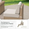 thumbnail image 3 of Sophia & William 7 Pieces Wicker Patio Furniture Set 6-Seat Outdoor Conversation Set with Coffee Table, Beige, 3 of 9