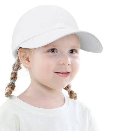 

ELF6 6-24 Months Infant Kid Sun Hat Boy Girl Wide Brim Solid Color Beach Casual Party Street Sun-Proof Baseball Cap
