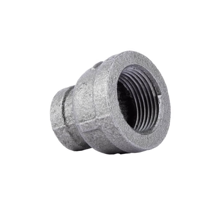 Acoplamiento reductor STZ Industries, hierro maleable negro de 1x1/2 pulgadas