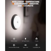 AikTryee Motion Sensor Puck Lights, Magnet Stick-on Light, 3 Modes & Dimmable, Wireless LED Night Light for Closet Stairs Kitchen Hallway Bedroom(White Light)
