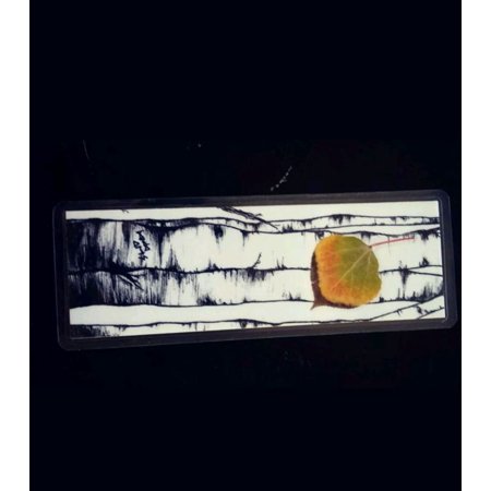 - Bookmarker Handmade with Real Pressed Aspen Tree Fall Autumn Leaf