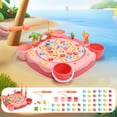 thumbnail image 3 of EagleStone Kids Water Table Fishing Game – Rotating Fish Board with Music, 45 Fish & 2 Poles, Fun Fishing Game for Toddlers and Kids (Pink), 3 of 8
