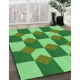 thumbnail image 2 of Ahgly Company Indoor Rectangle Patterned Stoplight Go Green Area Rugs, 2' x 5', 2 of 6