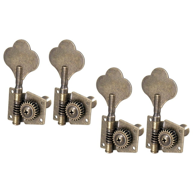 relayinert Electric Bass Tuning Pegs Machine Heads Efficient String Tuner Provide Reliable Tuning Experience Every Time 4R Bronze 82mm-88mm