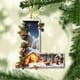 thumbnail image 4 of Adornos de árbol de Navidad de 26 letras - Decoraciones acrílicas personalizadas con gorros de Papá Noel, de una pieza, 4 of 7