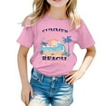 thumbnail image 1 of Hiiyo T-Shirt d'Été pour Filles, Manches Courtes, Décontracté, Tailles 1-13, 1 of 3