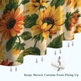 thumbnail image 6 of Beige Red Sunflower Pattern Shower Curtain 36"x72" ,Bathroom Decorative Shower Curtains Set with 12 Hooks,Modern Waterproof Washable Shower Curtain, 6 of 6