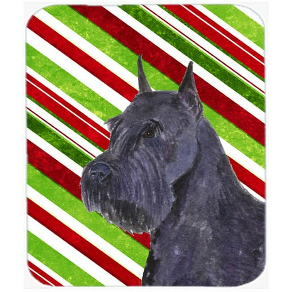 Schnauzer Candy Cane Holiday Christmas Mouse Pad, Hot Pad Or Trivet