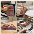 thumbnail image 6 of 2 Pcs Funny Kitchen Towels,Pink Geometric Striped Pattern Microfiber Dish Towels,Kitchen Tea Towels,Kitchen Towel Set (18" X 26"), 6 of 7