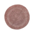 thumbnail image 6 of Better Trends Round Bath Mat 30" Diameter Elegant Reversible Bath Rug, Extra Soft Cotton for Ultimate Comfort, Absorbent, Ideal for Half Baths and Powder Rooms, (Pink) Lux Collection, 6 of 6