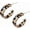 Leopard color, variant on Leopard Acrylic Small Hoop Earrings 925 Sterling Silver Elegant Tortoise Shell Resin Round Circle Geometric Lightweight Thick Open Stud Earrings for Women Minimalist Christmas Party Jewelry Gifts