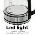 thumbnail image 2 of Taurus 1.8L Cordless Glass Electric Kettle with Borosilicate Body, 360° Swivel Base, Fast Boil, Auto Shut-Off – BPA-Free, for Tea, Coffee & Instant Meals, 2 of 8