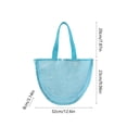 thumbnail image 3 of Bolsa de red para la playa – Bolso de mano con forma de concha para la playa y los viajes a la costa, ligero y resistente a las salpicaduras, de nailon y elastano. Bolsa multiusos para conchas, 3 of 6
