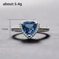 thumbnail image 6 of PERITANG Modern Engagement Cocktail For Her Ladies Sparkling High Quality CZ AAA Zircon Ring Perfect Present Comes in Elegant Box, 6 of 8