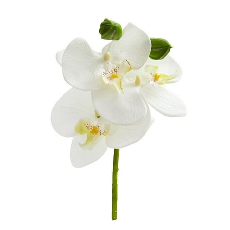 Nearly Natural 9in. Phalaenopsis Orchid Artificial Flower Pick (Set of 12)
