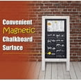 thumbnail image 4 of Magnetic A-Frame Chalkboard Sign, Extra Large 20" x 40", Standing Chalkboard Easel, with Chalk Marker + Chalk & Eraser, Sandwich Board Outdoor Sidewalk Sign, by Better Office Products (Whitewash), 4 of 4