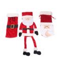 thumbnail image 4 of Fundas navideñas para botellas de vino con cabeza de Papá Noel, decoraciones navideñas, bolsa para botellas de vino para cumpleaños y fiestas navideñas, 4 of 10
